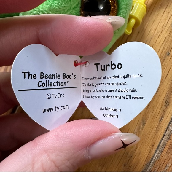 NWMT TY Beanie Boos Turbo Turtle Clip - Picture 3 of 4